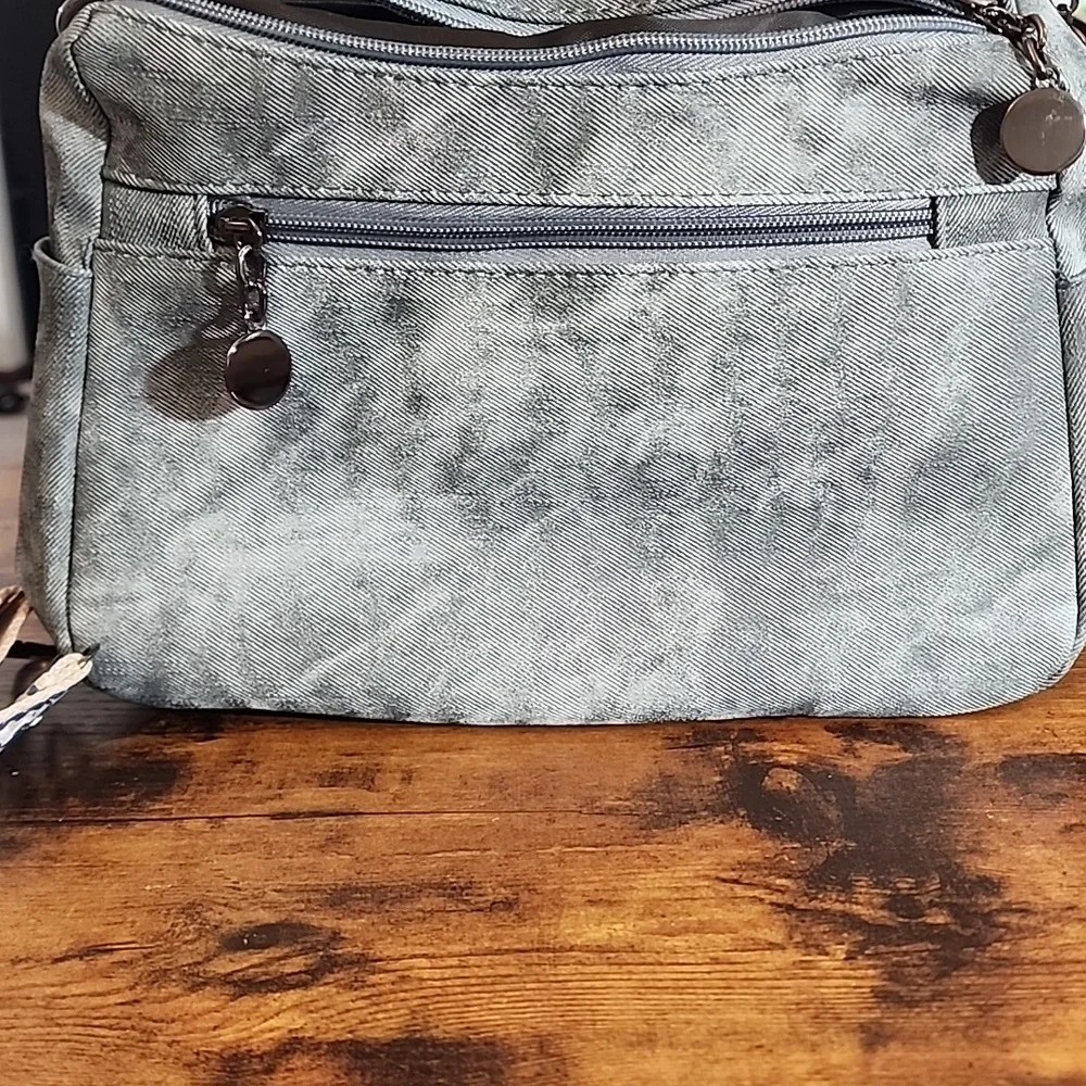 Gray Women's Or Man's Bag Firm Price Is 20 OBO